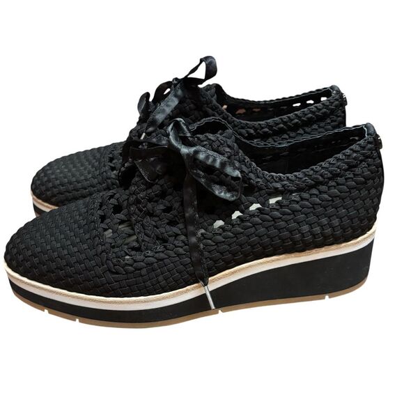 Donald J Pliner Womens Napoli Crepe Elastic Wedge Sneaker NWB Size 6 1/2 - Picture 2 of 9